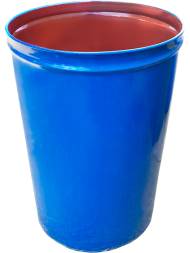 Бочка металлическая коническая с внутренним покрытием RDL, 217 л, синий [БСЗ 217о]