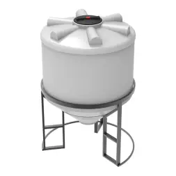 Емкость ФМ 1000 л под плотность до 1,5 г/см3 белая в обрешетке